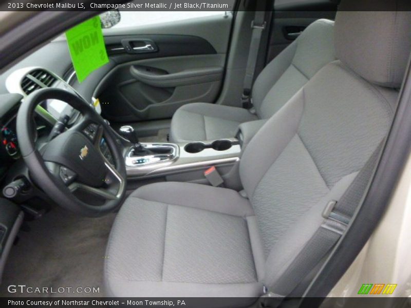 Champagne Silver Metallic / Jet Black/Titanium 2013 Chevrolet Malibu LS