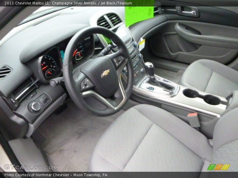 Champagne Silver Metallic / Jet Black/Titanium 2013 Chevrolet Malibu LS