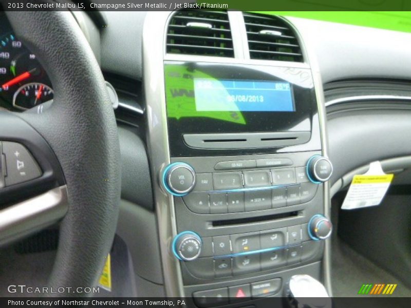 Champagne Silver Metallic / Jet Black/Titanium 2013 Chevrolet Malibu LS