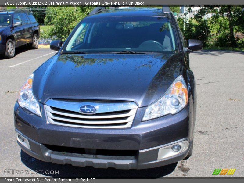Graphite Gray Metallic / Off Black 2011 Subaru Outback 2.5i Premium Wagon