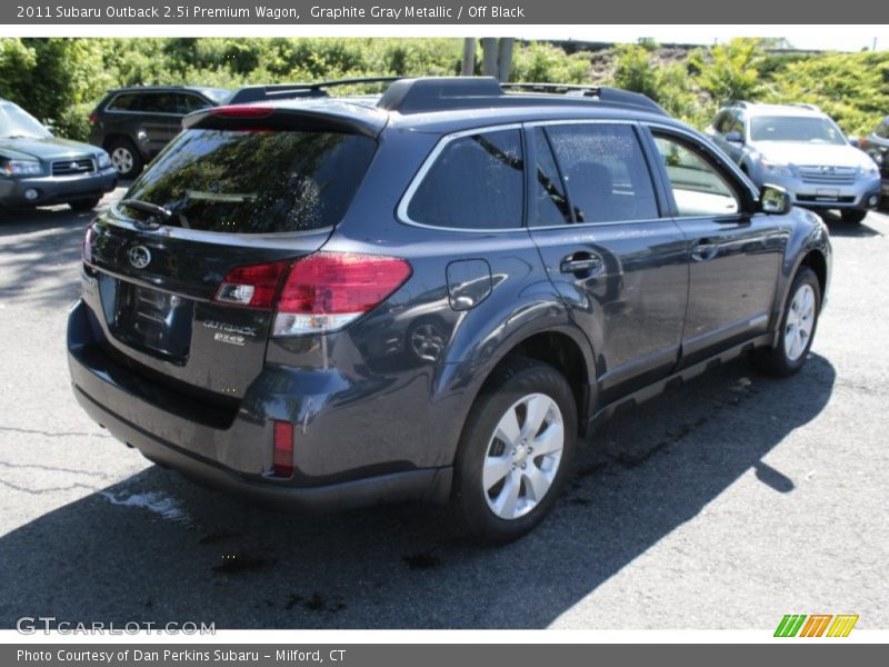 Graphite Gray Metallic / Off Black 2011 Subaru Outback 2.5i Premium Wagon