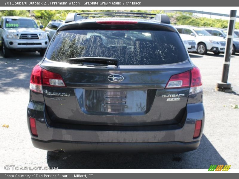Graphite Gray Metallic / Off Black 2011 Subaru Outback 2.5i Premium Wagon