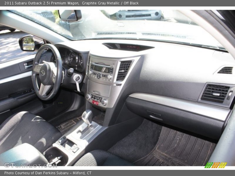 Graphite Gray Metallic / Off Black 2011 Subaru Outback 2.5i Premium Wagon