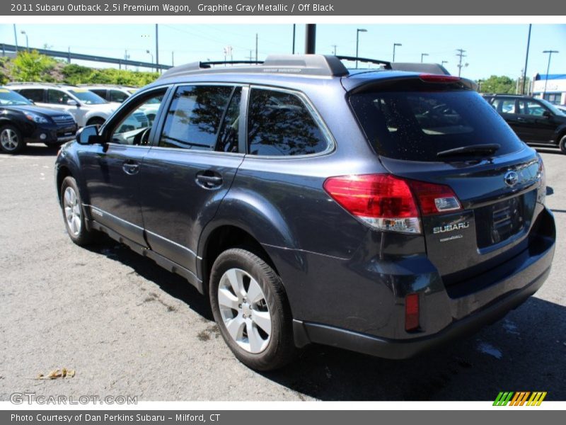 Graphite Gray Metallic / Off Black 2011 Subaru Outback 2.5i Premium Wagon