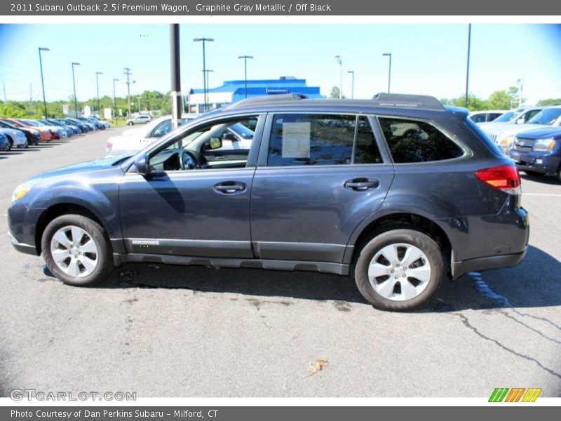 Graphite Gray Metallic / Off Black 2011 Subaru Outback 2.5i Premium Wagon