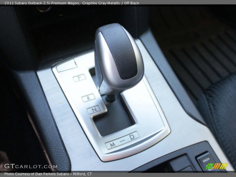 Graphite Gray Metallic / Off Black 2011 Subaru Outback 2.5i Premium Wagon
