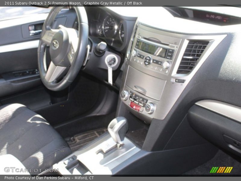 Graphite Gray Metallic / Off Black 2011 Subaru Outback 2.5i Premium Wagon