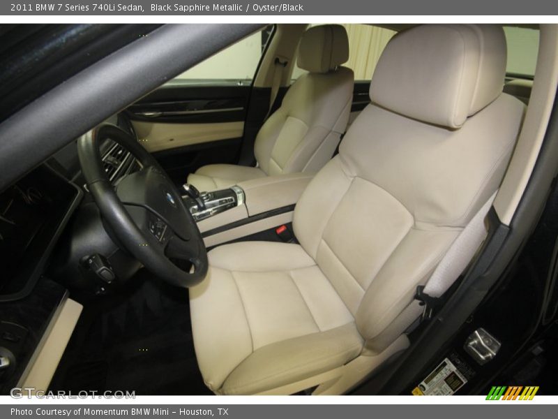 Black Sapphire Metallic / Oyster/Black 2011 BMW 7 Series 740Li Sedan