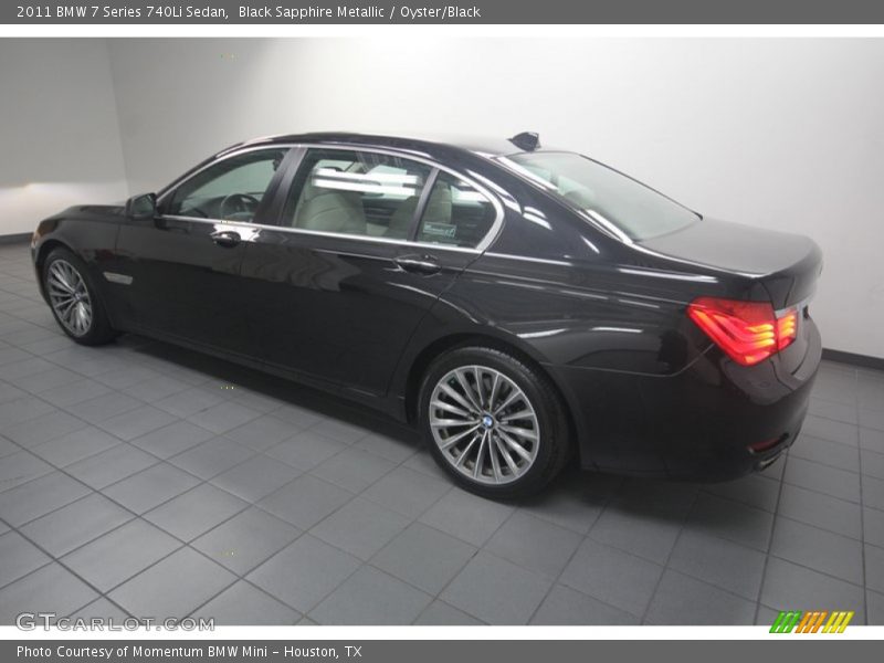 Black Sapphire Metallic / Oyster/Black 2011 BMW 7 Series 740Li Sedan