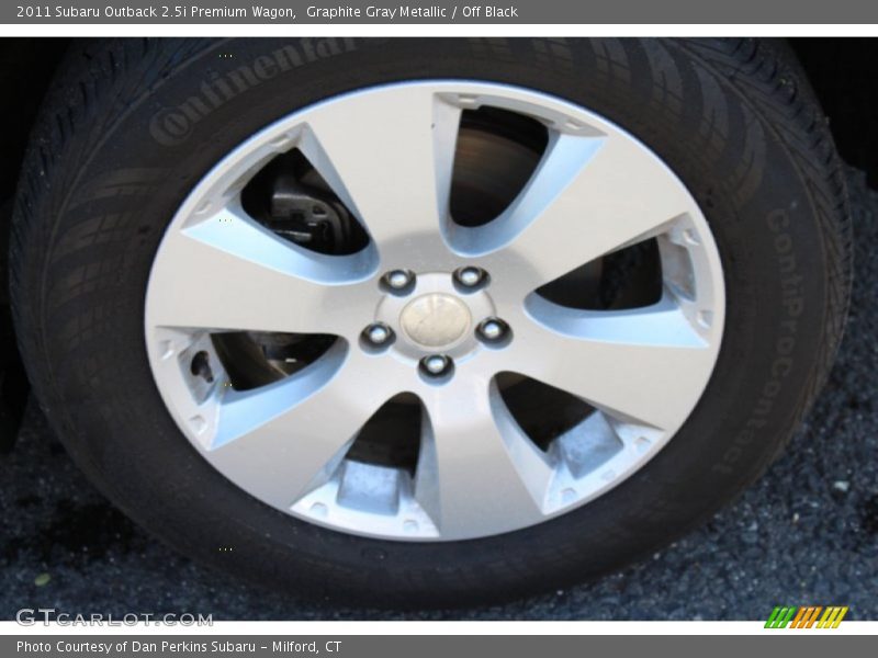 Graphite Gray Metallic / Off Black 2011 Subaru Outback 2.5i Premium Wagon