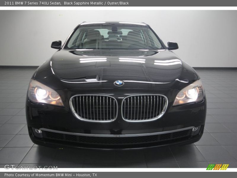 Black Sapphire Metallic / Oyster/Black 2011 BMW 7 Series 740Li Sedan
