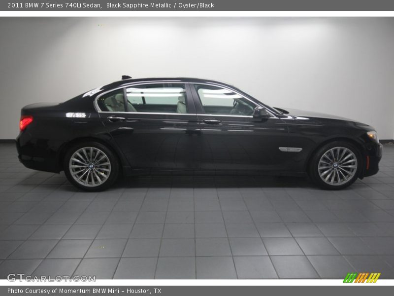 Black Sapphire Metallic / Oyster/Black 2011 BMW 7 Series 740Li Sedan