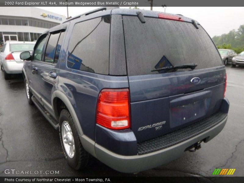 Medium Wedgewood Blue Metallic / Graphite 2002 Ford Explorer XLT 4x4