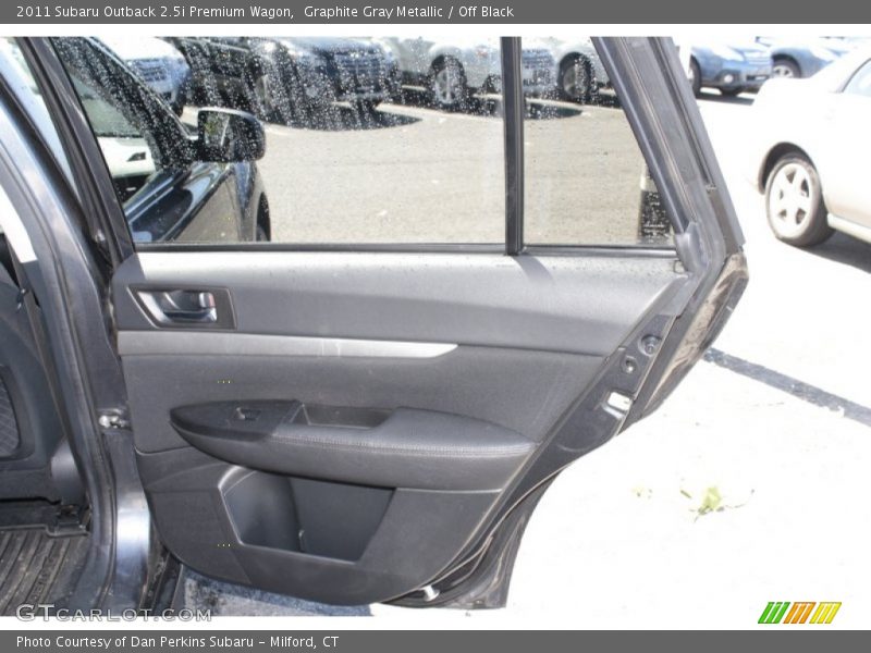 Graphite Gray Metallic / Off Black 2011 Subaru Outback 2.5i Premium Wagon