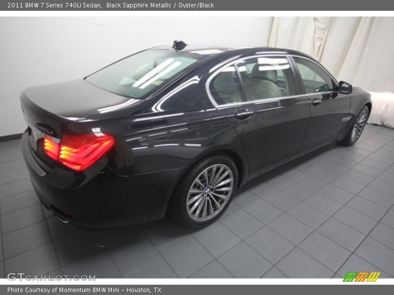 Black Sapphire Metallic / Oyster/Black 2011 BMW 7 Series 740Li Sedan