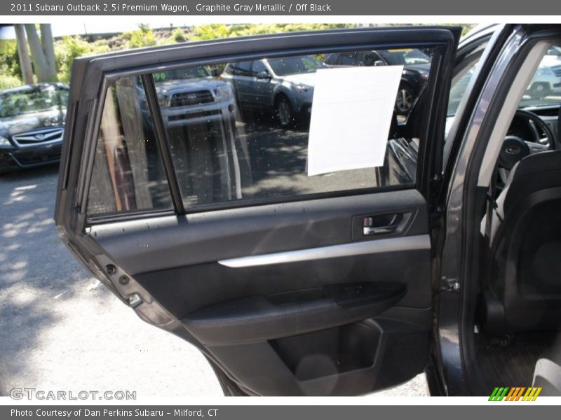 Graphite Gray Metallic / Off Black 2011 Subaru Outback 2.5i Premium Wagon