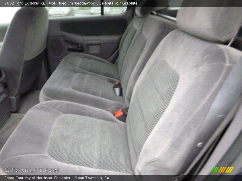 Medium Wedgewood Blue Metallic / Graphite 2002 Ford Explorer XLT 4x4