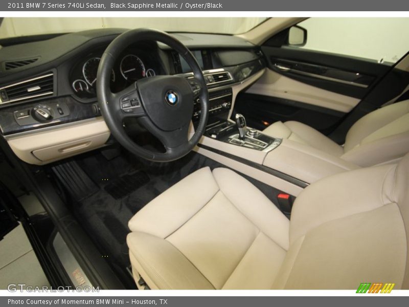 Black Sapphire Metallic / Oyster/Black 2011 BMW 7 Series 740Li Sedan
