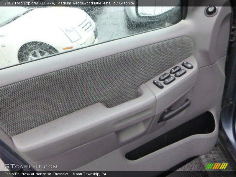 Medium Wedgewood Blue Metallic / Graphite 2002 Ford Explorer XLT 4x4