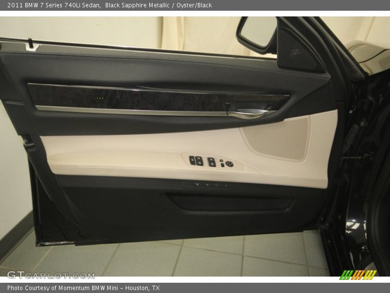 Black Sapphire Metallic / Oyster/Black 2011 BMW 7 Series 740Li Sedan