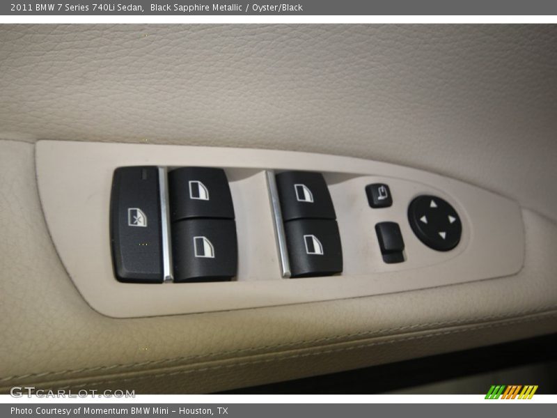 Black Sapphire Metallic / Oyster/Black 2011 BMW 7 Series 740Li Sedan
