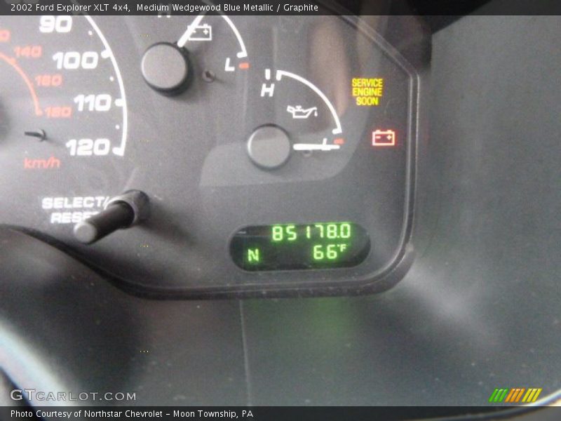 Medium Wedgewood Blue Metallic / Graphite 2002 Ford Explorer XLT 4x4