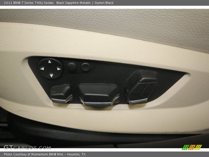 Black Sapphire Metallic / Oyster/Black 2011 BMW 7 Series 740Li Sedan