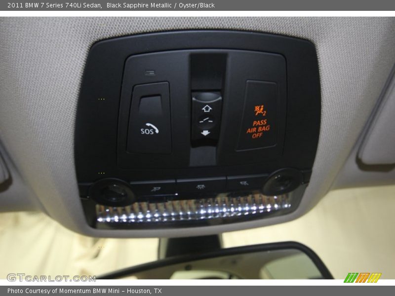 Black Sapphire Metallic / Oyster/Black 2011 BMW 7 Series 740Li Sedan