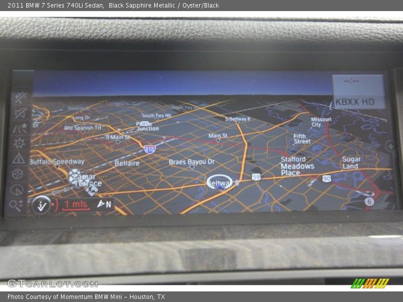 Black Sapphire Metallic / Oyster/Black 2011 BMW 7 Series 740Li Sedan