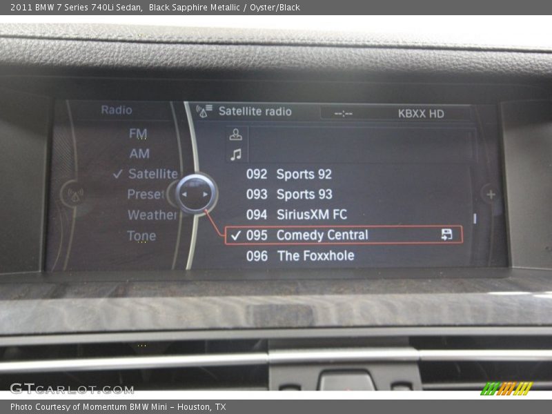 Black Sapphire Metallic / Oyster/Black 2011 BMW 7 Series 740Li Sedan