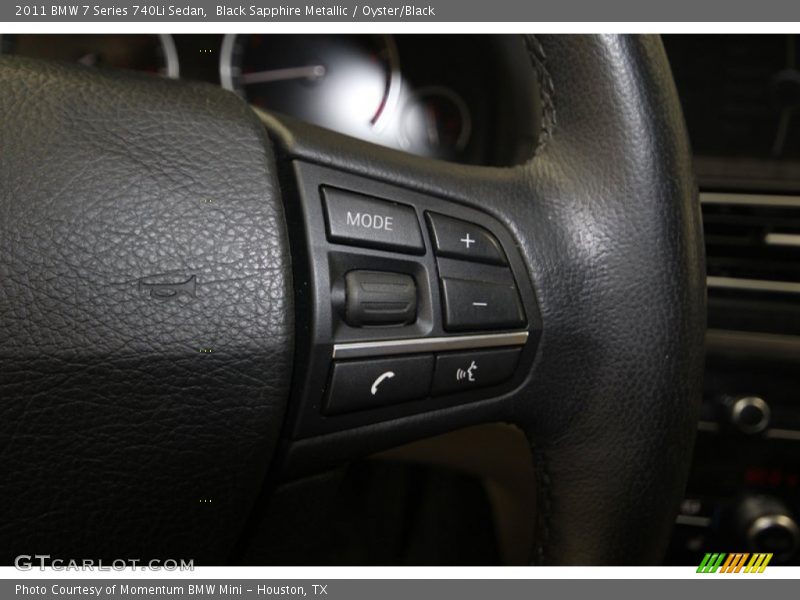 Black Sapphire Metallic / Oyster/Black 2011 BMW 7 Series 740Li Sedan