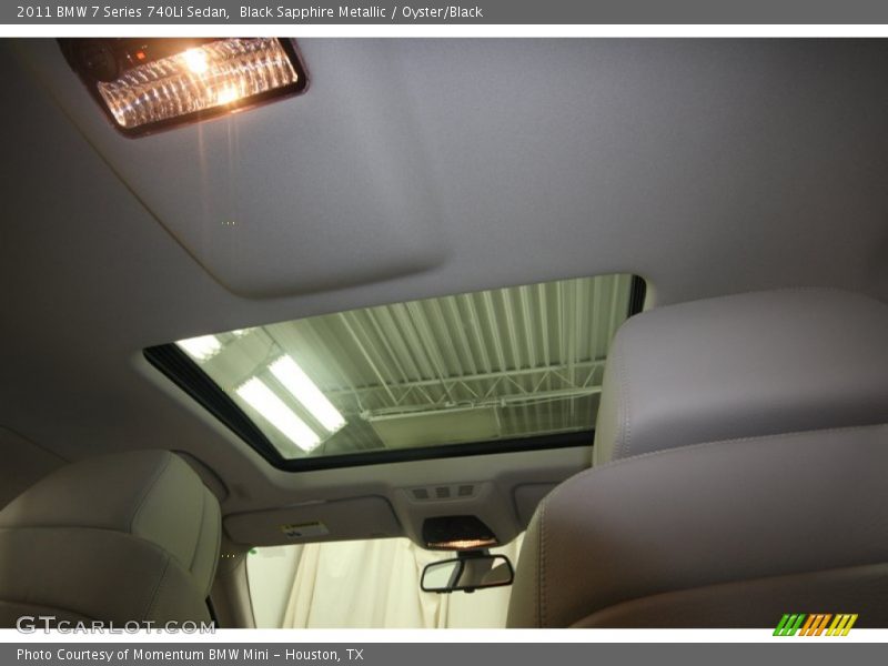 Black Sapphire Metallic / Oyster/Black 2011 BMW 7 Series 740Li Sedan