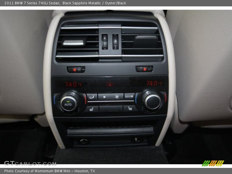 Black Sapphire Metallic / Oyster/Black 2011 BMW 7 Series 740Li Sedan