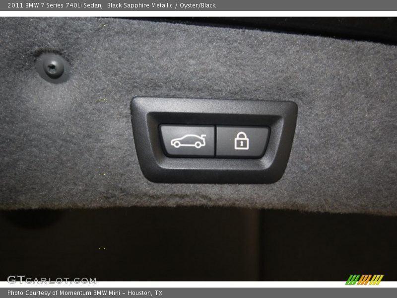 Black Sapphire Metallic / Oyster/Black 2011 BMW 7 Series 740Li Sedan
