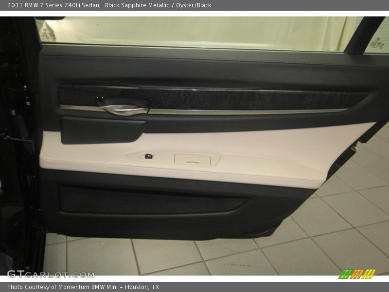 Black Sapphire Metallic / Oyster/Black 2011 BMW 7 Series 740Li Sedan