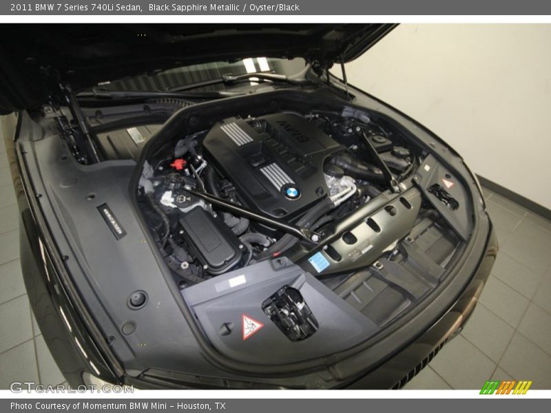 Black Sapphire Metallic / Oyster/Black 2011 BMW 7 Series 740Li Sedan
