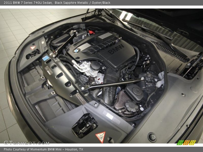 Black Sapphire Metallic / Oyster/Black 2011 BMW 7 Series 740Li Sedan