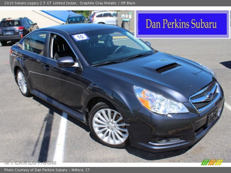 Graphite Gray Metallic / Off Black 2010 Subaru Legacy 2.5 GT Limited Sedan