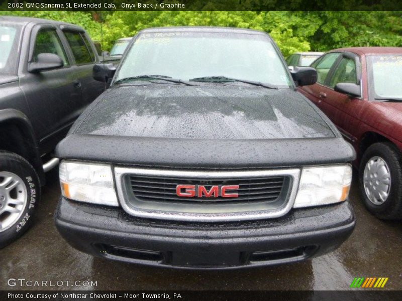 Onyx Black / Graphite 2002 GMC Sonoma SL Extended Cab