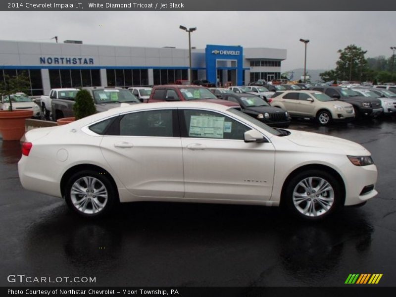 White Diamond Tricoat / Jet Black 2014 Chevrolet Impala LT