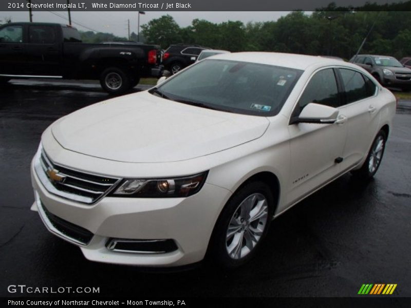 White Diamond Tricoat / Jet Black 2014 Chevrolet Impala LT
