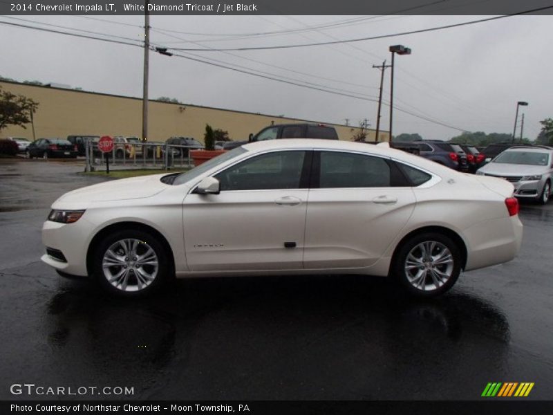 White Diamond Tricoat / Jet Black 2014 Chevrolet Impala LT
