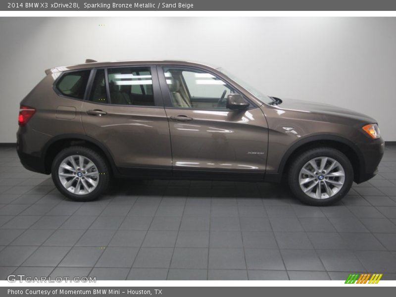  2014 X3 xDrive28i Sparkling Bronze Metallic