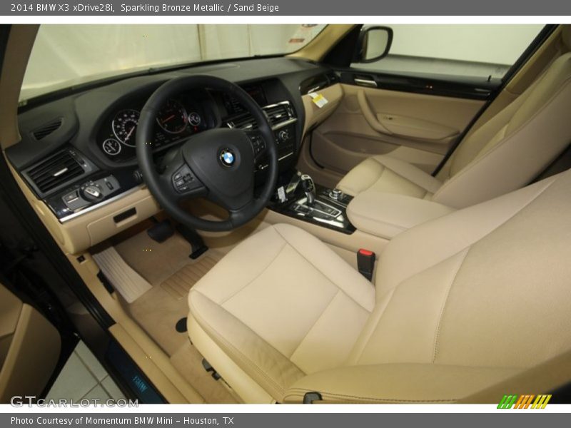 Sand Beige Interior - 2014 X3 xDrive28i 