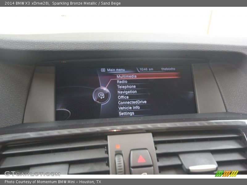 Sparkling Bronze Metallic / Sand Beige 2014 BMW X3 xDrive28i