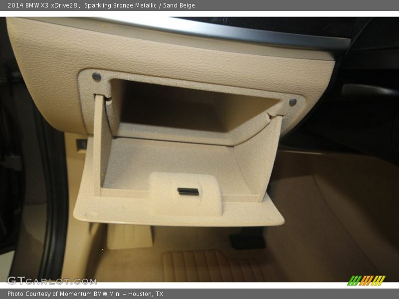 Sparkling Bronze Metallic / Sand Beige 2014 BMW X3 xDrive28i