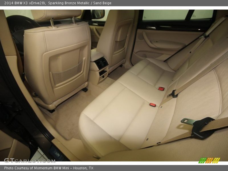 Rear Seat of 2014 X3 xDrive28i