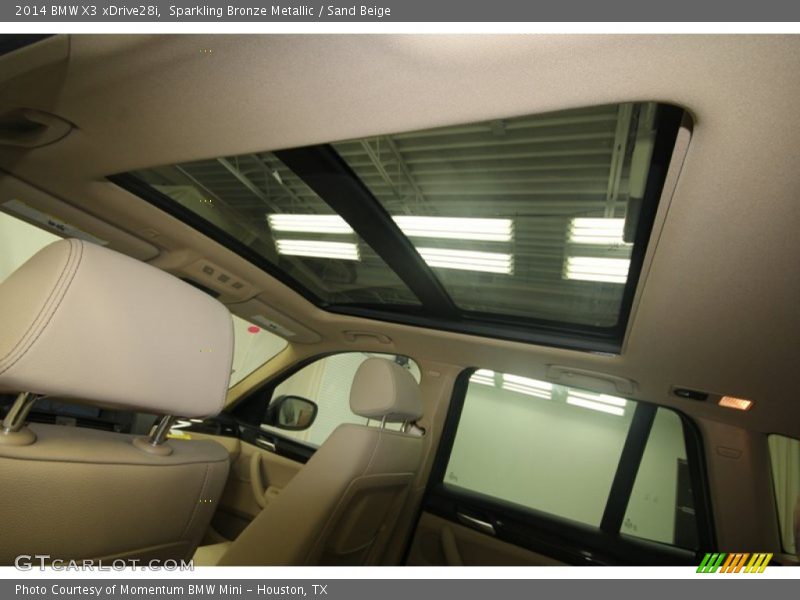 Sunroof of 2014 X3 xDrive28i