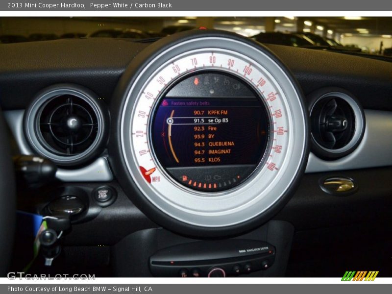 Pepper White / Carbon Black 2013 Mini Cooper Hardtop