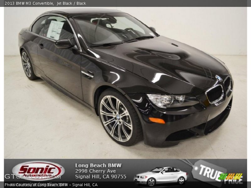 Jet Black / Black 2013 BMW M3 Convertible